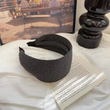 DAIIIBABYYY  -  New Korean Knitted Headband Women's Fitness Sports Style Widened Pit Strip Headband Headband High-end Wash Fashion Headgear