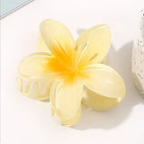 DAIIIBABYYY  -  4PCS Fashion Women Flower Hair Clips Vacation Bohemia Egg Flower Hair Clips Barrettes Girls Large Hairpins Hair Accessories