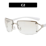 DAIIIBABYYY  -  New Frameless Decorative Diamond Sunglasses Women's Design Brand Luxury Sun Glasses Outdoor Leisure Eyewear UV400 Gafas De Sol