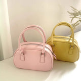 Daiiibabyyy  New PU Silver Polyester Crossbody Bag Small Square Bowling Purse Lightweight Durable Fashion Shoulder Bag for Daily Use