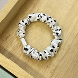 DAIIIBABYYY  -  5PC Korean Lovely Heart Khaki Style Elasticity Hair Ties Rope Scrunchies for Women Girls Sport Ponytail Holder Hair Accessories