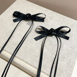Daiiibabyyy  2/4pcs Trend Lace Bow Long Hair Clip Ribbon Hairpins Barrettes Headband for Women Girl Korean Hair Accessories Wedding Jewelry