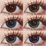 Daiiibabyyy  Graded 1pair Color Contact Lenses Diamond Series Softlens 14.4mm