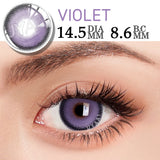 Daiiibabyyy  1 Pair Cosmetic Color Lens Korea Cosplay Big Eyes Contact Lens Diameter Large Pink Lens