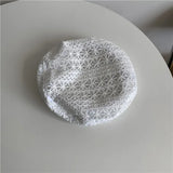 DAIIIBABYYY  -  Women's hat Sweet hollow breathable lace beret Summer thin breathable versatile casual fashion painter hat trend