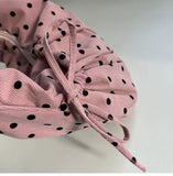 Daiiibabyyy  Streetwear Polka Dot Office Lady Shoulder Bag Women Canvas Drawstring Pleated Hobo Bags Y2k Aesthetic Handbags Crossbody Korean