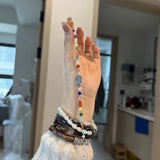 DAIIIBABYYY  -  Candy color Cute Colorful Key Chains Beaded Bohemian Beads Bracelet Beaded Hand Rope Fashion Jewelry Women Bracelets