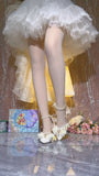 Daiiibabyyy  White Bridal Shoe Wedding Shoes for Women Luxury Designer Mary Jane Elegant Woman Heeled Shoes Designer Heels Y2k Style Shoes