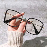 DAIIIBABYYY  -  Square Blue Light Blocking Glasses Man and Women Pink Wine Black Square Frame Eyeglasses Fashion Vision Spectacles Oculos