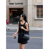 DAIIIBABYYY  -  French Three-dimensional Twisted Sleeveless Top Shorts Set Women Summer Casual Glossy Vest Two-piece Set
