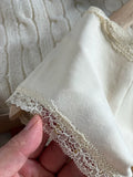 Daiiibabyyy Women Cream Yellow Lace Trim Slim Crop Top Sexy 2024 Fashion Summer Cotton Short Sleeve Tees Vintage Solid Sweet Cropped T-shirt