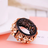 DAIIIBABYYY  -  Young Girls Hair Ring Headwear Korean rhinestone hair clip with a high ponytailhair ring clip Glitter hair clip hair Accessories