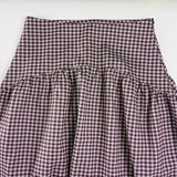 Daiiibabyyy  French Vintage Long Skirt For Women Casual Low Waist Plaid A Line Skirt Spring Summer Daily Commute Holiday Outfit Trend