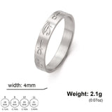 DAIIIBABYYY  -  Eye Of Ra Ankh Cross Ring Women Men Stainless Steel Egypt Wedjat Eye Protction Finger Rings Couple Jewelry Christmas Gift
