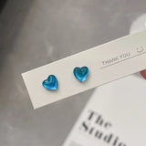DAIIIBABYYY  -  Fashion Sweet Macaron Candy Colorful Heart Stud Earrings Women Y2K Korean Fashion Girls Party Earring Jewelry Wholesale