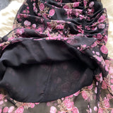 DAIIIBABYYY  -  Elegant sweet  asymmetrical print o-neck puff Sleeve Dress Vacation Slim Women Party mermaid summer dresses