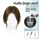 Daiiibabyyy  Natural Looking Women's Hair Extension Piece for Adding Volume And Covering Gray Hair High Hairline Fake Bangs And Realistic Hai