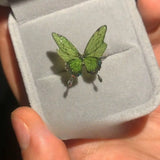 DAIIIBABYYY  -  Blue Butterfly Drip Oil Enamel Open Ring Women's Party Shining Jewelry The Best Gift for A Girlfriend