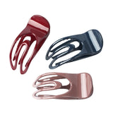 Daiiibabyyy Korean Solid Color Frosted Hair Claw Simple Elegant Acrylic Hair Clips Hairpins Barrette Headwear Women Girls Hair Accessories