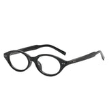 Daiiibabyyy  Small Frame Finished Reading Glasses 0+0.5+1.0+1.5+2.0+2.5+3.0 +3.5 +4.0 Elliptical  Full Frame Anti Blue Light Eyeglass Lenses