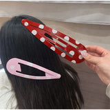 Daiiibabyyy  Funny Extra-large Hair Clips Polka Dot 3D Printed Cute Novelty Hairpin Curtain Clip Photography Props Oversized Hair Grip