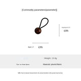 Daiiibabyyy  Large ball tortoiseshell rubber band daily simple and versatile sweet headrope high elastic hair rope hair band headgear