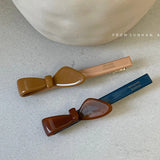 DAIIIBABYYY  -  Western-style high-class color-compatible side clip French long-style duckbill clip fringe clip hair clip hair rope female
