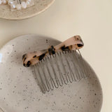 Daiiibabyyy  1pc New hair accessory with simple comb, disc hair, inserted comb, bow, and bangs, high-end and elegant hair accessory