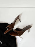 Daiiibabyyy  New Women's Shoes Luxury Genuine Leather High Heel Flip Flop Sandals for Woman French Casual Shoes Designer Shoes Zapatos Mujer