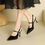 Daiiibabyyy  New Women's Shoes Elegant French High Heeled Sandals for Woman Luxury Banquet Wedding Shoes Designer Shoes Sandalias Mujer