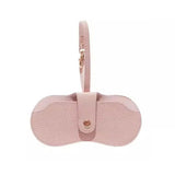 DAIIIBABYYY  -  Litchi Leather Glasses Storage Bag Hanging PU Leather Sunglasses Reading Glasses Box Pressure Resistant Portable Eyewear Holder