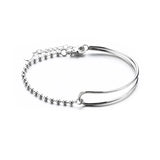 Daiiibabyyy Silver Color Beads Bracelet for Women Gilr Gift Korean Elegant Splice Jewelry Dropshipping Wholesale