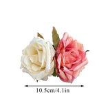 Daiiibabyyy 3D Double-sided Flowers Hair Claw Clip Vacation Beach Women Ponytail Hairpin Bride Wedding Party Headwear Decor Hair Accessories