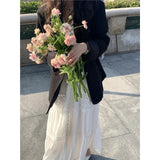 DAIIIBABYYY  -  Bohemian Skirt Early Autumn New French Sweet and Gentle Long First Love Stunning Lace Dress for Women