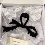 DAIIIBABYYY  -  Black Velet Hair Clips for Girls HairCrab Women Hair Accessories Fashion Autumn Hair Style