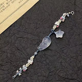 DAIIIBABYYY  -  Vintage Blue Star Cat Weaving Bracelet