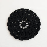 Daiiibabyyy  Red Knitted Hollow Handmade Crochet Beret Women Spring Autumn Thin Big Head Showing Face Small Versatile Painter Hat