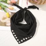 Daiiibabyyy  Fashion Solid Color Hair Scarf Turban Headabnds Women Bohemia Holiday Travel Headwear Hairwarps Hair Accessories Festival Gift