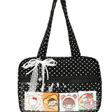 Daiiibabyyy  Ladies' Shoulder Bags Simple Solid Color Versatile Japanese Anime Kpop Tote Bag Large Capacity Luxury Brand New Handbag For Girl
