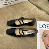 DAIIIBABYYY  -  2024 Red Spring New Women Mary Jane Shoes Fashion Round Toe Shallow Slip On Ladies Flat Shoes Soft Sole Outdoor Dress Ballerina