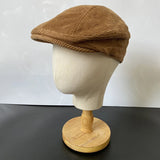 Daiiibabyyy  New Womens Mens Cotton Ivy Cap Women Beret Cabbie Driver Hat Newsboy Hat  Autumn Winter Flat Hats Gray Vintage Gatsby Beret 08