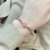 DAIIIBABYYY  -  Crystal Quartz Natural Stone Streche Bracelet Chinese Bracelet Best Friend Jewelry Lovers Woman Gift Jewelry Accessories