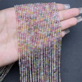 DAIIIBABYYY  -  2.5MM Natural Tourmaline Jewelry DIY Chain Bracelet Healing Bead Bracelet Special Women Man Christmas Gift 1Pcs