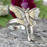 DAIIIBABYYY  -  New Vintage Butterfly Ring Exquisite Insect Ring Women's Fashion Wedding Engagement Party Ring Princess Jewelry