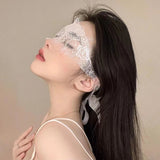 DAIIIBABYYY  -  Sexy Black Lace Masquerade Mask Hollow Out Veil White Eye Mask Rave Party Nightclub Fashion Festival Accessories Dating Fun Toys