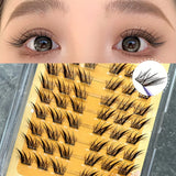 Daiiibabyyy  8 Rows Wispy Dense Foxes Y2k False Eyelashes Natural Look Daily Wearing Manga Eyelash Extension For Makeup Pure Desire Style