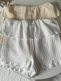 Daiiibabyyy Women Cotton Home Shorts 2024 Summer Elastic High Waist Bow Straight Short Pant Sweet Preppy Style Girls Cute Slim Underwear