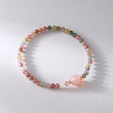 DAIIIBABYYY  -  Crystal Quartz Natural Stone Streche Bracelet Chinese Bracelet Best Friend Jewelry Lovers Woman Gift Jewelry Accessories