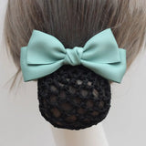 Daiiibabyyy  Vintage Ribbon Bowknot Spring Clip Headwear Korean Style Bun Snood Hairpin Hair Accessories Nurse Hair Clip Bank