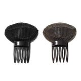 DAIIIBABYYY  -  Fluffy Hair Roots Black Magical Tape Clips High Cranial Crest for Women Natural Invisible Hairpin Tuck Comb Salon Shaped Fixator